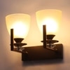 Eliante Modern Wall Lights Mild Steel & Glass Material Antique, Brown & White Finish