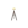 Elvina Off White Cotton & Silk Mix Shade Floor Lamp