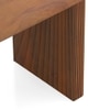 Strio Solid Wood Study Table in Amber Walnut Finish