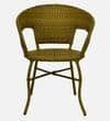 Ballarat Wicker Table And Chair Set In Beige Dual Tone Finish