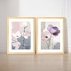 Magnolia Flower Set of 2 Framed Posters Bohemian Wall Art 45x60 cm