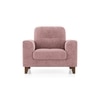 Verona Essential 1 Seater Fabric Sofa In Desert Rose Colour