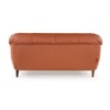 Zenith 2 Seater Leather Sole in Warm Brown Colour