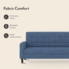 Salford 3 Seater Sofa Cum Bed In Baltic Blue Colour