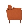 Arihana Boucle Fabric Arm Chair in Orange Colour