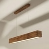 Clara 36 Brown Solid Wood Single Hanging Light