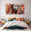 The Castle Decor Women Abstract Wall Painting Wooden Framed Digital Painting 27x48 Inch (Style 5)
