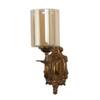 Eliante Modern Wall Lights Mild Steel & Glass Material Antique Gold & Champaign Finish