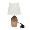 Ceramic Table Lamp Brown Timeless Elegant Design