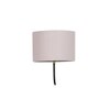 Deven Grey Cotton Shade Floor Lamp