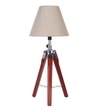 Thapki Table Lamp in Brown Shade