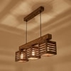 Lyon Brown Solid Wood Cluster Hanging Light