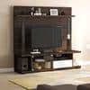 Iwaki Engineered Wood Swivel TV Unit in Deep Walnut Finish