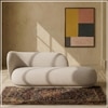Eliteelegance Wood 2 Seater With Upholstery Non Storage Sofa In Grey Colour