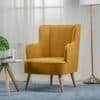 Lerrot Accent chair Velvet in Yellow Color
