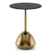Della Marble Side Table in Epl Gold Finish
