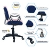 Doriona Low Back Ergonomic Chair in Blue Colour