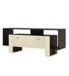 DCanape Ele Engineering Wood TV Unit Wyoming Dark Light Acacia Finish