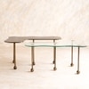 Elara Mild Steel Coffee Table Set of Two in Antique Satin Finish