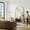 The Artment Vista Gold Arch Frame Unbreakable Floor Mirror For Home (150 X 40 CM)