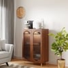 Stellar Multipurpose Storage Cabinet (Tall Size, Teak Brown)