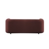 Zenol Boucle Fabrict 3 Seater Sofa In Pink