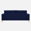 Nency Velvet 3 seater Sofa Navy Blue
