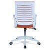 Mmarveal Mid Back Ergonomic Chair in Orange Colour