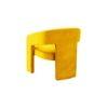 Ashley Velvet Accent Chair in Yellow Colour