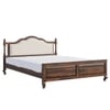 Verona Shesham Solid Wood King Size Bed Non Storage Bed In Provincia Teak Finish Beige