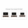 BLUEWUD Averyl Engineering Wood TV Entertainment Unit Set Top Box Stand/TV Cabinet Panel with Shelves for Books & D�cor Display Unit with Black Pencil Legs, Ideal for 55 Inches (Brown Maple)