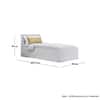 Hexa Engineered Wood Modern Single Bed With Headboard With Storage In Frosty White