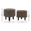 Daviana Boucle Fabric Lounge Chair in Brown Colour