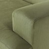 Sophisticated Wood Right Aligned 2-Seater With Upholstery Non Storage Sofas In Green Colour