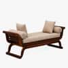 Shri Art Bench in Honey Finish With Cushions