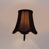 Devansh Black Wall Mounted Lamp With Black Cotton Shade