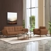 Vetra 1 Seater Leather Sofa In Pecan Brown Colour