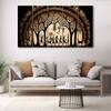 The Castle Decor Warli Art Wall Painting Wooden Framed 27x48 Inch (Style 1)