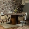 Avery Jenkins Veneer 6 Seater Dining Table in Brown Finish
