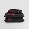 Stoa Paris 300TC UltrSatin King Bedsheet Set Satin King Burgundy Gold
