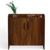 Brooklyn Engineered Wood Shoe Cabinet with Brown Maple finish