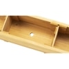 Wooden Slim Herb Planter with Divider Natural 120 cm