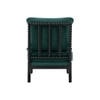 Luxe Boucle Fabric Lounge Chair in Green Colour