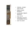 Hexa Red Wooden 1 Door Wardrobe with Huge Storage Space in Frosty White Colour
