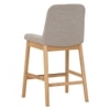 Scandinavian Arden Counter Chair Beige Natural Wood Finish
