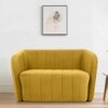Candler Fabric Sofa (Yellow)