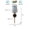 Devansh Metal Electric Wall Light in Black Colour with Multi Shade Count of 1 Light