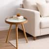 Grove Solid Wood Side Table in Forest Green Finish