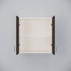 2 Doors Modular Wall Mounted Kitchen Cabinet With Adjustable Shelf In Highland Pine Finish