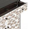 Fleur Solid Wood Sideboard in White & Americain Walnut finish
